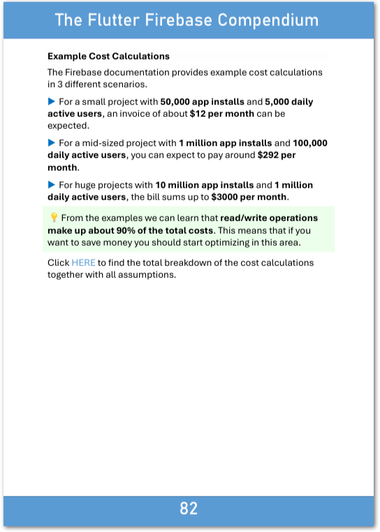 Firebase Cloud Firestore - Cost Calculation